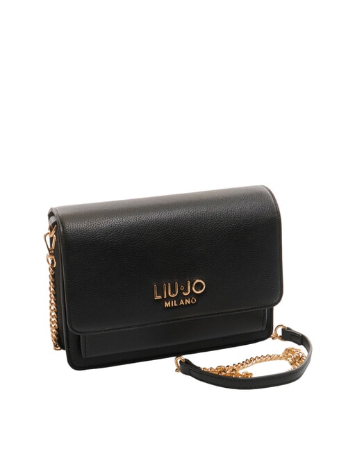 CALIWEN Bolso bandolera pequeño con solapa NEGRO - Bolsos Mujer