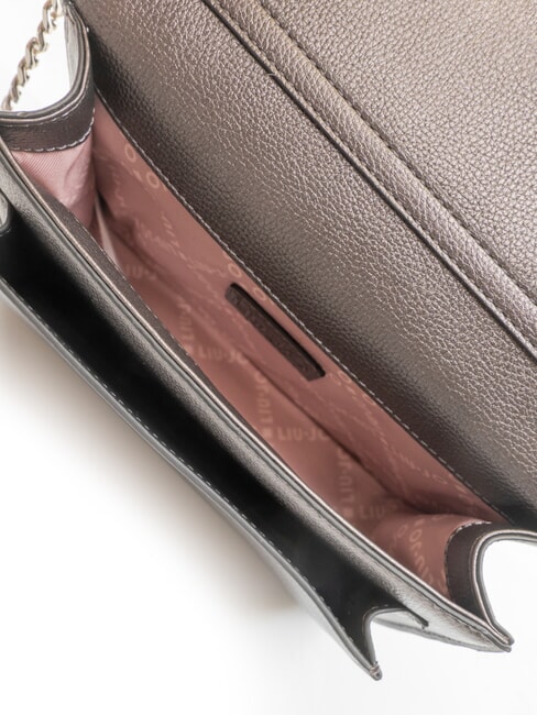 CALIWEN Bolso bandolera pequeño con solapa antracita se reunió. - Bolsos Mujer