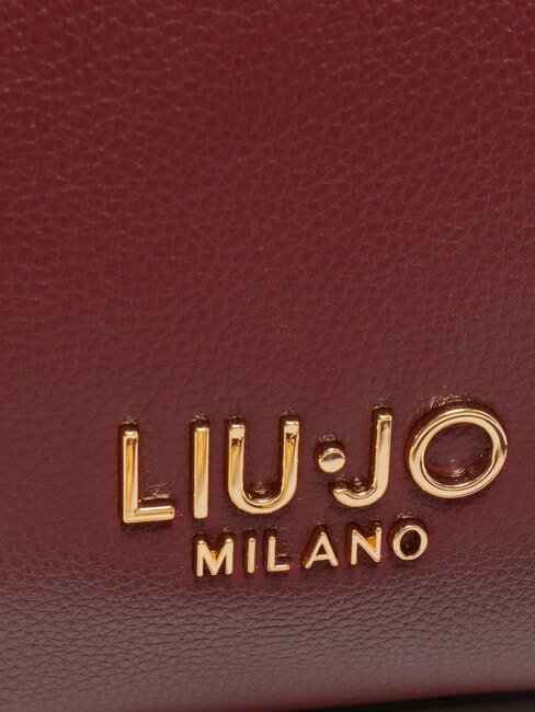 EVRIM Bolso de ba&uacute;l con tachuelas vino tinto - Bolsos Mujer