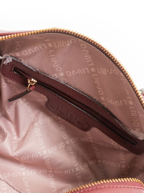 EVRIM Bolso de ba&uacute;l con tachuelas vino tinto - Bolsos Mujer