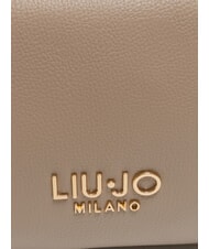 LIUJO EVRIM Bolso de baúl con tachuelas gris topo del desierto - Bolsos Mujer - 3