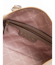 LIUJO EVRIM Bolso de baúl con tachuelas gris topo del desierto - Bolsos Mujer - 5