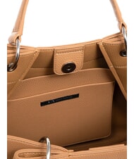 ARMANI EXCHANGE WAVE Bolso grande perforado rosa camello - Bolsos Mujer - 4