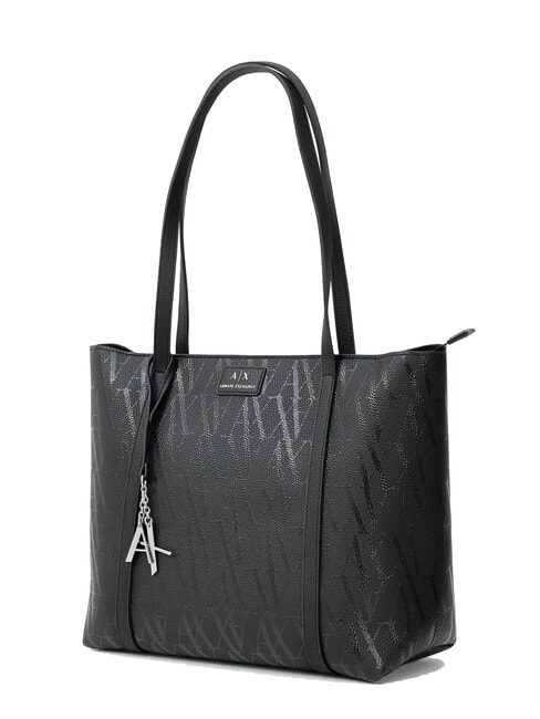 SILVYE MONOGRAM Bolso de compras de hombro negro/negro - Bolsos Mujer