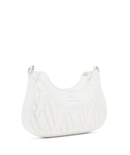 ARMANI EXCHANGE WAVE Bolso de hombro mediano perforado blanco brillante - Bolsos Mujer - 2
