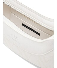 ARMANI EXCHANGE WAVE Bolso de hombro mediano perforado blanco brillante - Bolsos Mujer - 5