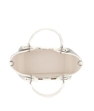 ARMANI EXCHANGE WAVE Bolso grande perforado blanco brillante - Bolsos Mujer - 5