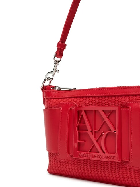SUSIE STRAW Bolso de hombro con logo rojo - Bolsos Mujer