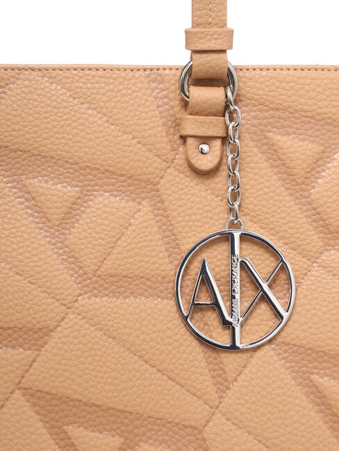 GYNGER Bolso de hombro con estampado de logotipo por toda la prenda rosa camello/rosa camello - Bolsos Mujer