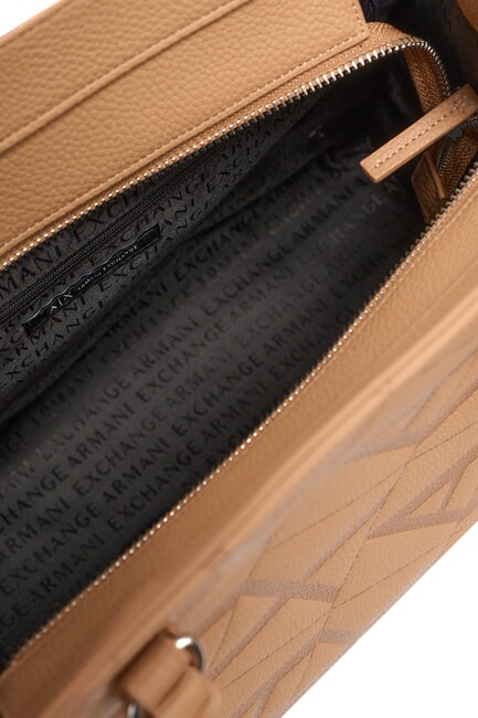 GYNGER Bolso de hombro con estampado de logotipo por toda la prenda rosa camello/rosa camello - Bolsos Mujer