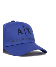 ARMANI EXCHANGE BASEBALL HAT Gorra con logotipo bordado azul mazarino - Sombreros - 3