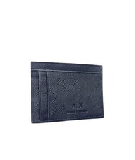ARMANI EXCHANGE BARCELONA Tarjetero plano de cuero para tarjetas de crédito azul marino profundo - Carteras Hombre - 3