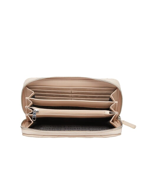 WOMAN Cartera acolchada con cremallera alrededor espejismo rosa - Carteras Mujer