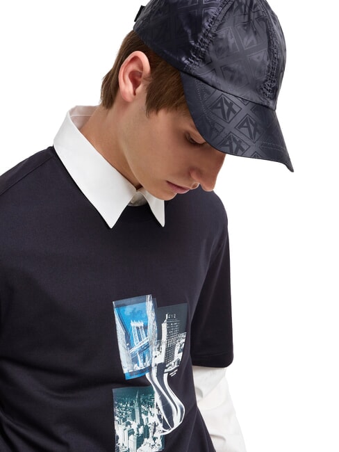 BASEBALL HAT Sombrero de tela satinada azul marino profundo - Sombreros