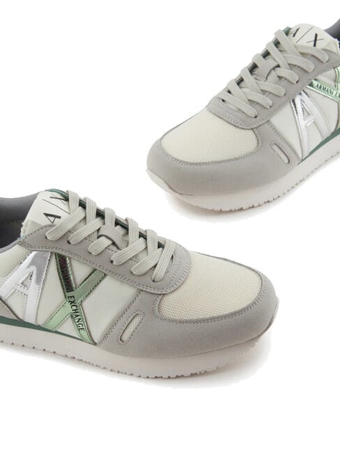 RIO Zapatillas gris+d.verde escarchado - Zapatos Mujer