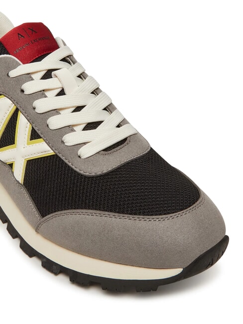 A|X Zapatillas gris neutro + negro + amarillo - Zapatos Hombre