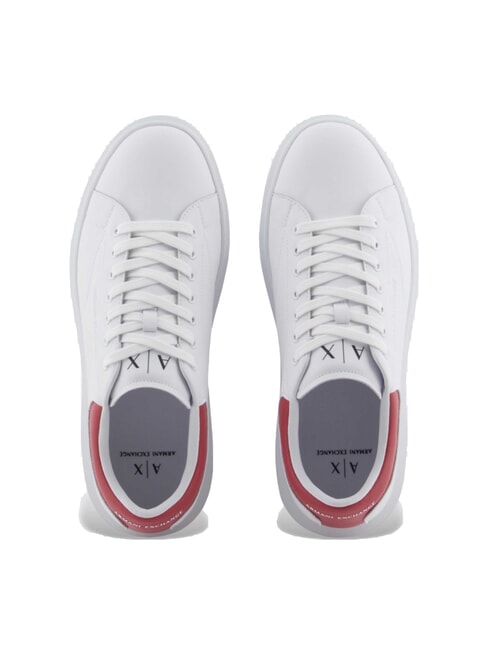 ACTION Zapatillas de cuero op.blanco+cardenal - Zapatos Hombre