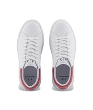 ARMANI EXCHANGE ACTION Zapatillas de cuero op.blanco+cardenal - Zapatos Hombre - 3