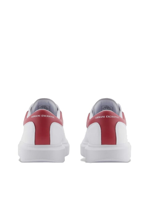 ACTION Zapatillas de cuero op.blanco+cardenal - Zapatos Hombre