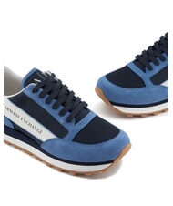 ARMANI EXCHANGE OSAKA Zapatillas Hombre azul+azul marino+blanco roto - Zapatos Hombre - 4