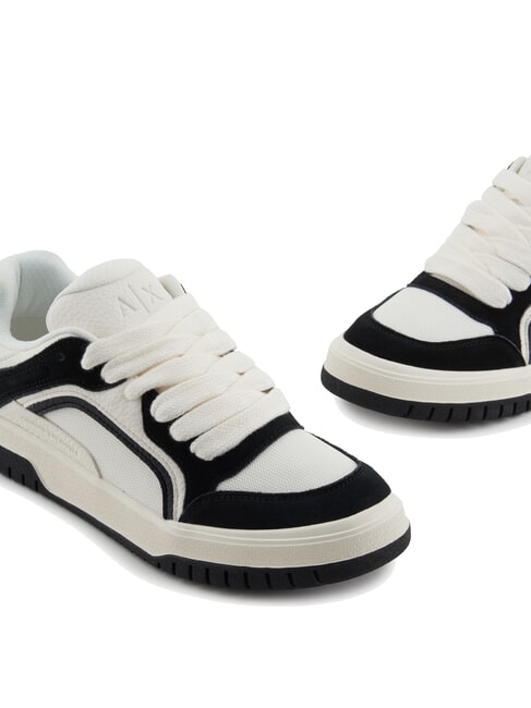 A|X Zapatillas oversize con inserciones en contraste blanco roto + negro - Zapatos Hombre