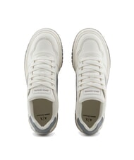 ARMANI EXCHANGE A|X Zapatillas con banda lateral en contraste blanco roto + gris neutro - Zapatos Hombre - 3
