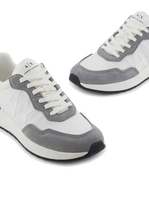 A|X Zapatillas con logo lateral maxi gris neutro + blanco roto - Zapatos Hombre