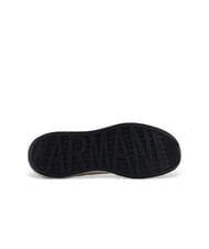 ARMANI EXCHANGE A|X Zapatillas con logo lateral maxi gris neutro + blanco roto - Zapatos Hombre - 6