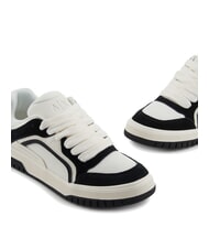ARMANI EXCHANGE A|X Zapatillas oversize con inserciones en contraste blanco roto + negro - Zapatos Hombre - 4