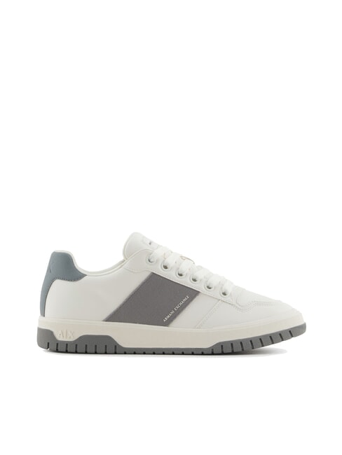 A|X Zapatillas con banda lateral en contraste blanco roto + gris neutro - Zapatos Hombre