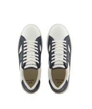 ARMANI EXCHANGE A|X Zapatillas con inserciones en contraste Off White + Jet Set - Zapatos Hombre - 3