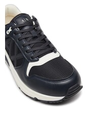 ARMANI EXCHANGE A|X Zapatillas con logo lateral azul marino intenso + blanco roto - Zapatos Hombre - 5
