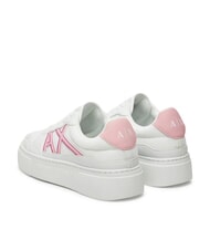 ARMANI EXCHANGE A|X Zapatillas con logotipo en contraste op.blanco+rosa - Zapatos Mujer - 5