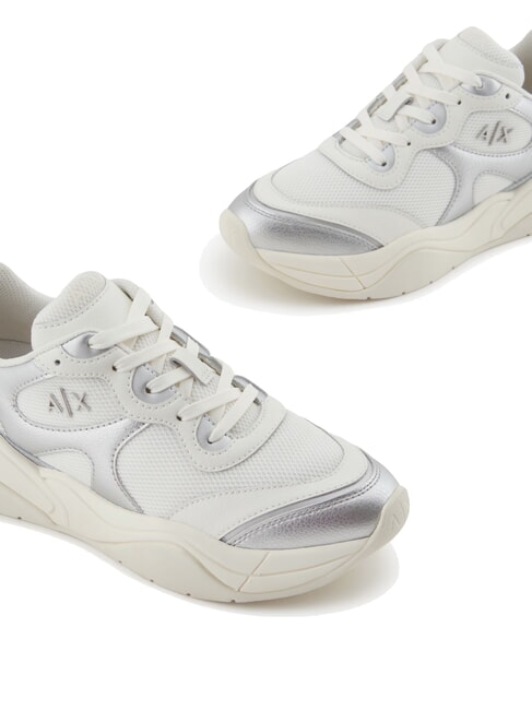 A|X Zapatillas de tela de malla plata+blanquecino - Zapatos Mujer