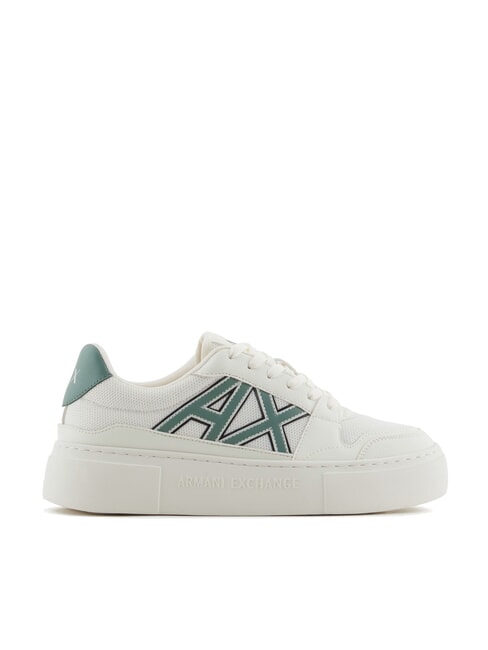 A|X Zapatillas con logotipo en contraste blanco apagado + verde oscuro - Zapatos Mujer
