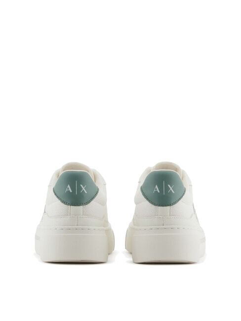 A|X Zapatillas con logotipo en contraste blanco apagado + verde oscuro - Zapatos Mujer