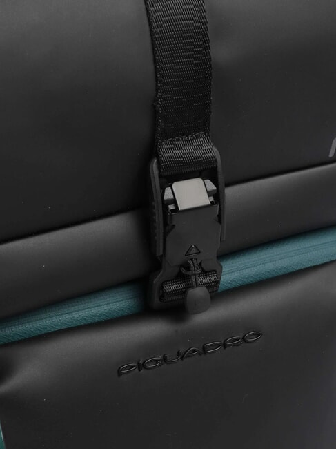 CORNER SPECIALE GOMMATO Mochila para portátil con tapa enrollable negro - Mochilas para portátil