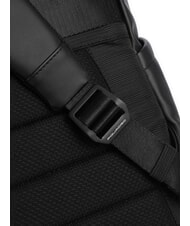 PIQUADRO CORNER SPECIALE GOMMATO Mochila para portátil con tapa enrollable negro - Mochilas para portátil - 4