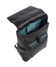 PIQUADRO CORNER SPECIALE GOMMATO Mochila para portátil con tapa enrollable negro - Mochilas para portátil - 5