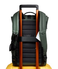 PIQUADRO CORNER SPECIALE GOMMATO Mochila para portátil con tapa enrollable VERDE - Mochilas para portátil - 3