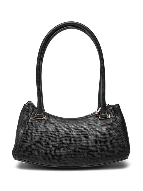 ROSALBA Bolso de hombro con estampado saffiano NEGRO - Bolsos Mujer