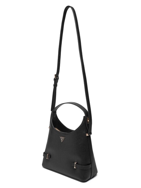 GIULLY 2 Bolso con estampado Saffiano y bandolera NEGRO - Bolsos Mujer