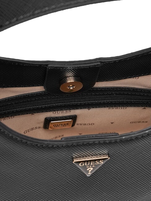 GIULLY 2 Bolso con estampado Saffiano y bandolera NEGRO - Bolsos Mujer