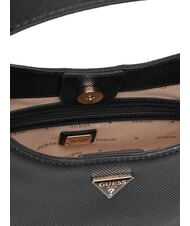 GUESS GIULLY 2 Bolso con estampado Saffiano y bandolera NEGRO - Bolsos Mujer - 4