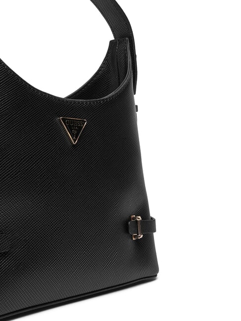 GIULLY 2 Bolso con estampado Saffiano y bandolera NEGRO - Bolsos Mujer