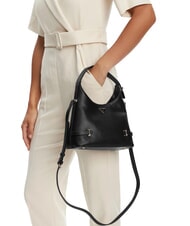 GUESS GIULLY 2 Bolso con estampado Saffiano y bandolera NEGRO - Bolsos Mujer - 6