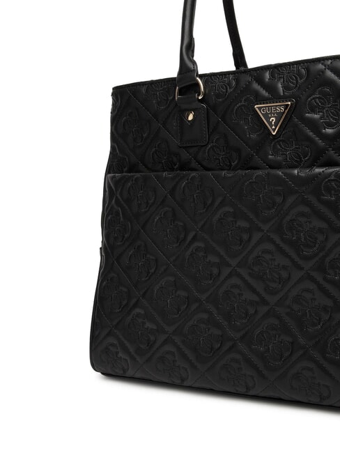 ADELASIA Bolsa de compras con logotipo bordado NEGRO - Bolsos Mujer