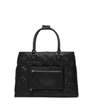 GUESS ADELASIA Bolsa de compras con logotipo bordado NEGRO - Bolsos Mujer - 4