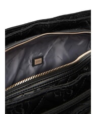 GUESS ADELASIA Bolsa de compras con logotipo bordado NEGRO - Bolsos Mujer - 5