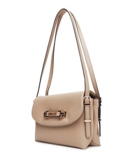 GUESS LEFIA Bolso de hombro con solapa simplemente gris topo - Bolsos Mujer - 2